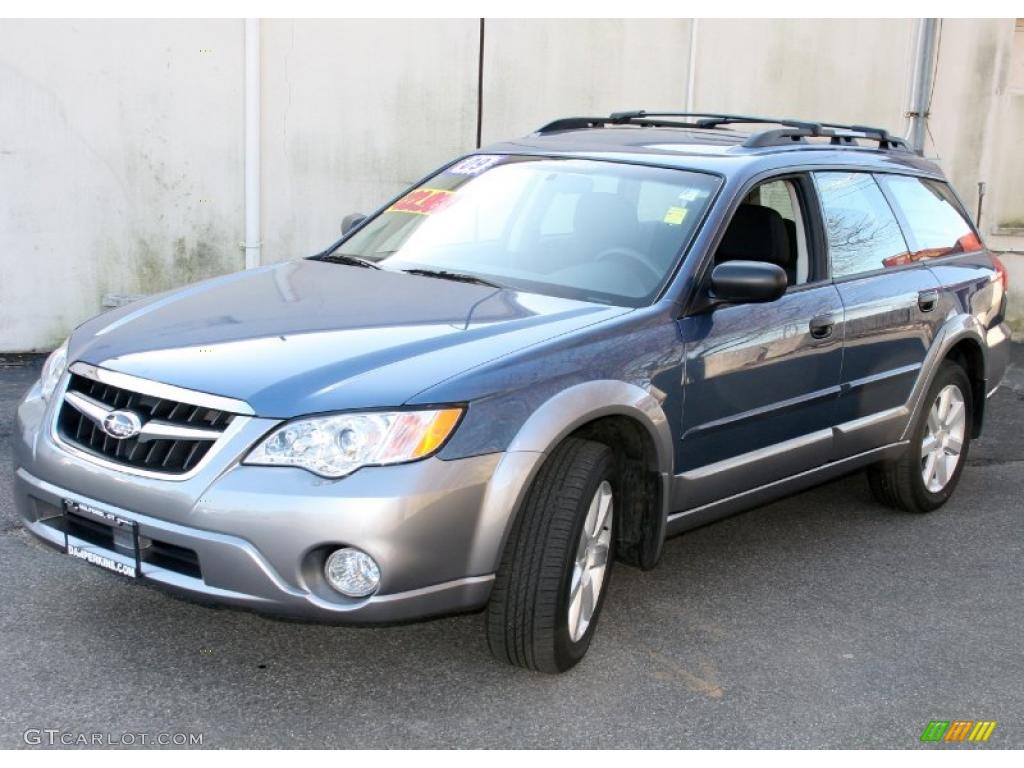 2009 Outback 2.5i Special Edition Wagon - Newport Blue Pearl / Off Black photo #1