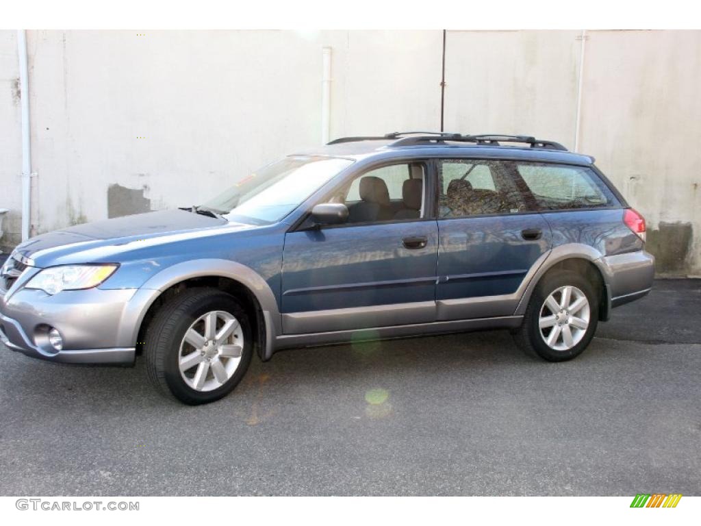 2009 Outback 2.5i Special Edition Wagon - Newport Blue Pearl / Off Black photo #9