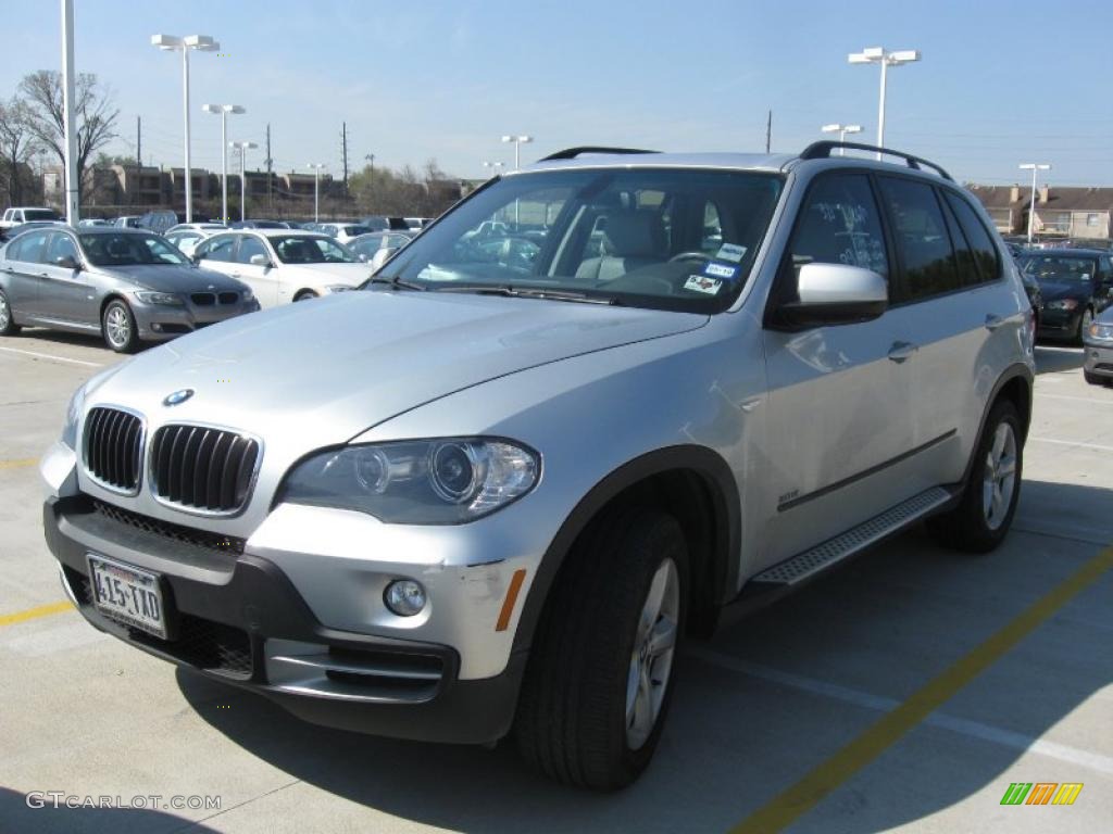 2007 X5 3.0si - Titanium Silver Metallic / Sand Beige photo #1