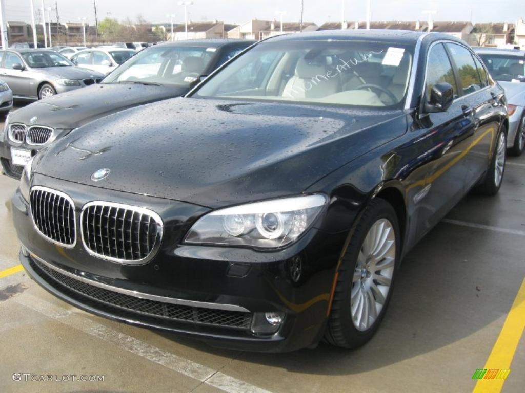 2009 7 Series 750Li Sedan - Jet Black / Oyster Nappa Leather photo #1