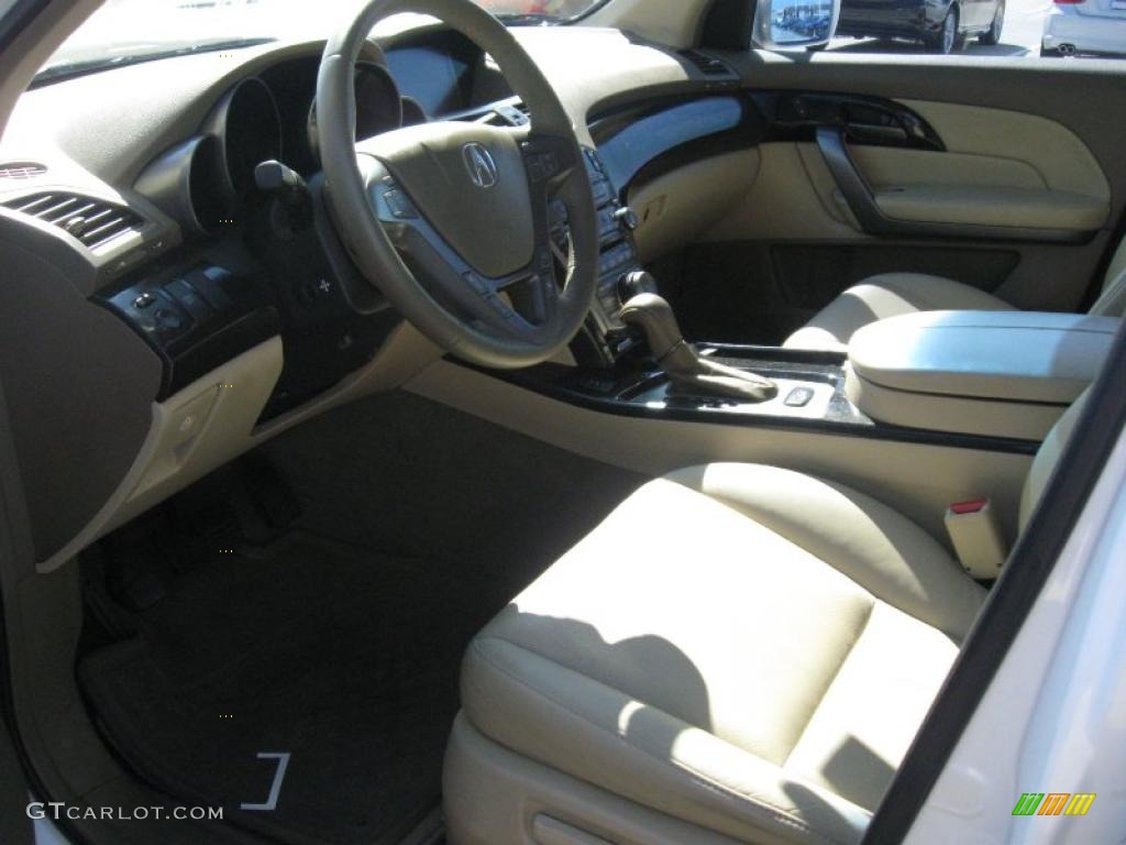 2007 MDX Sport - Aspen White Pearl / Parchment photo #2
