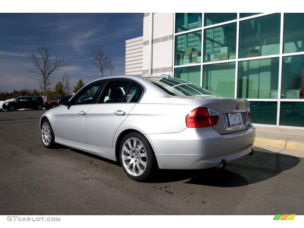 2007 3 Series 335xi Sedan - Titanium Silver Metallic / Grey photo #4