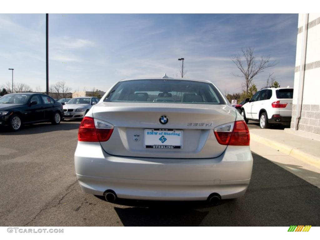 2007 3 Series 335xi Sedan - Titanium Silver Metallic / Grey photo #5