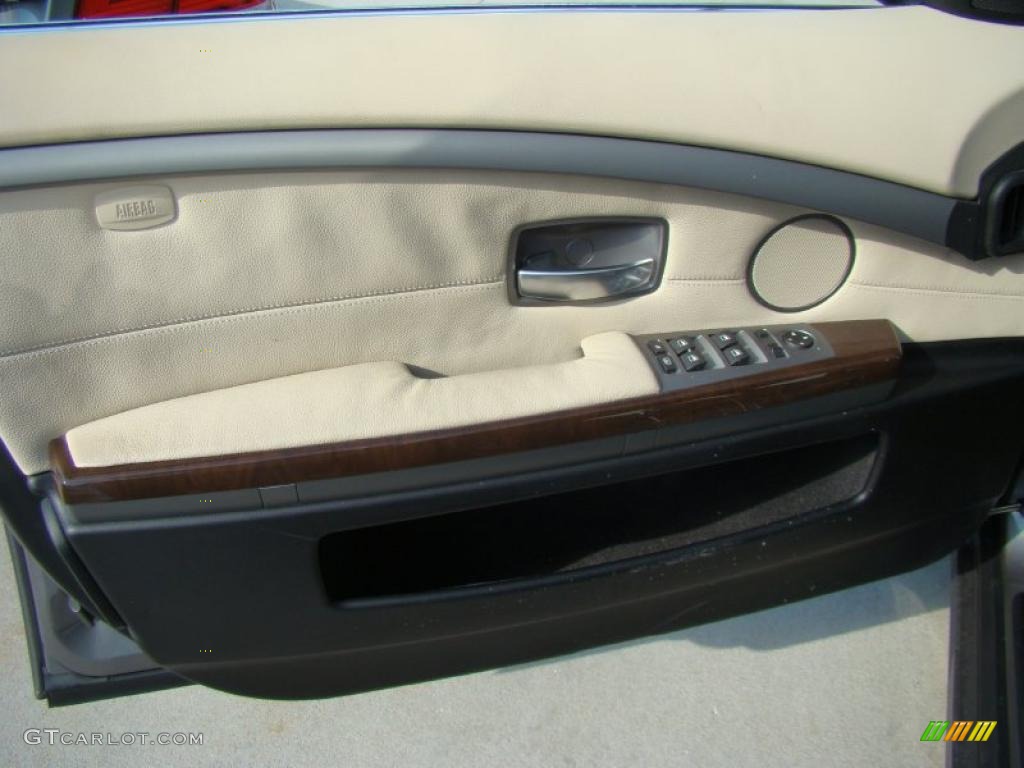 2008 7 Series 750Li Sedan - Sterling Grey Metallic / Cream Beige photo #7