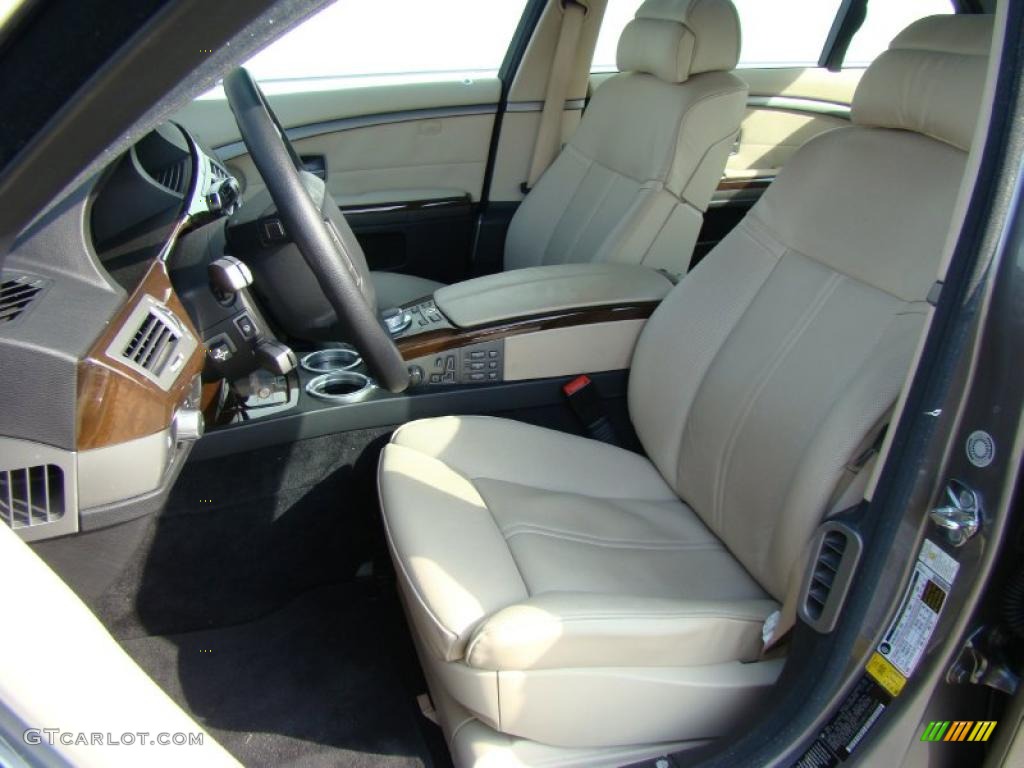 2008 7 Series 750Li Sedan - Sterling Grey Metallic / Cream Beige photo #8