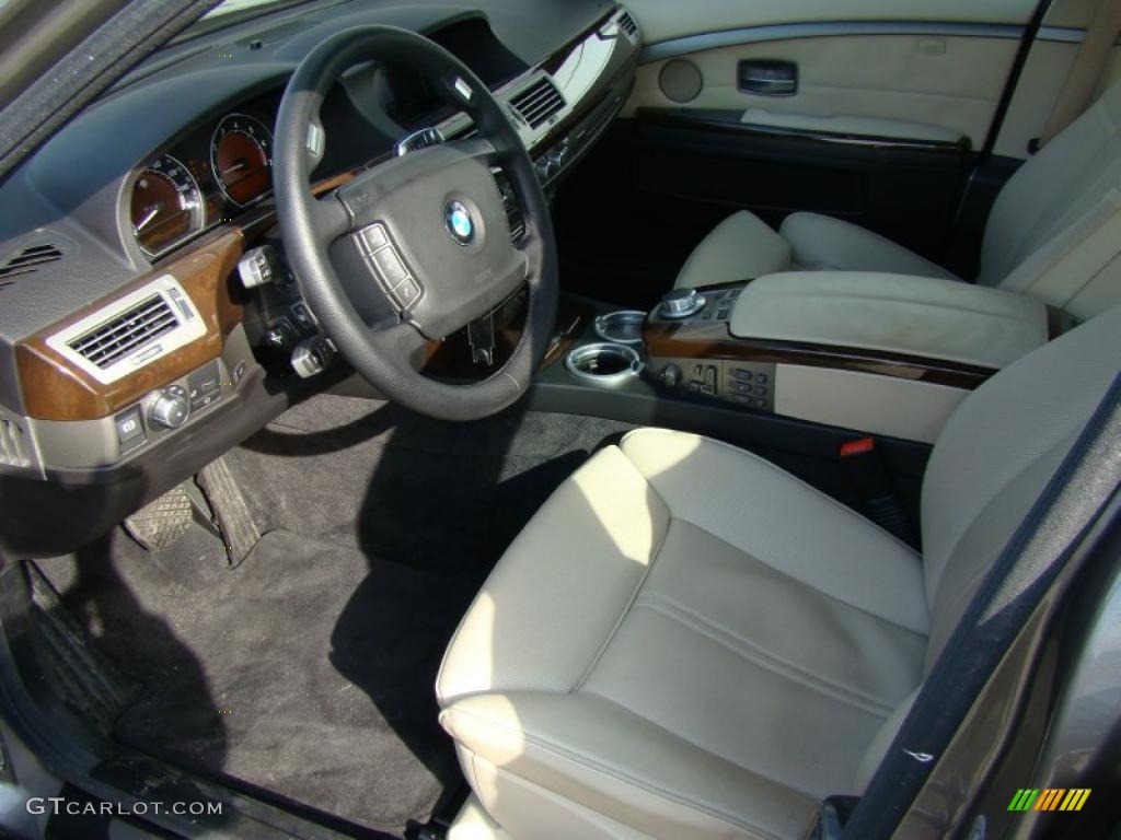 2008 7 Series 750Li Sedan - Sterling Grey Metallic / Cream Beige photo #10
