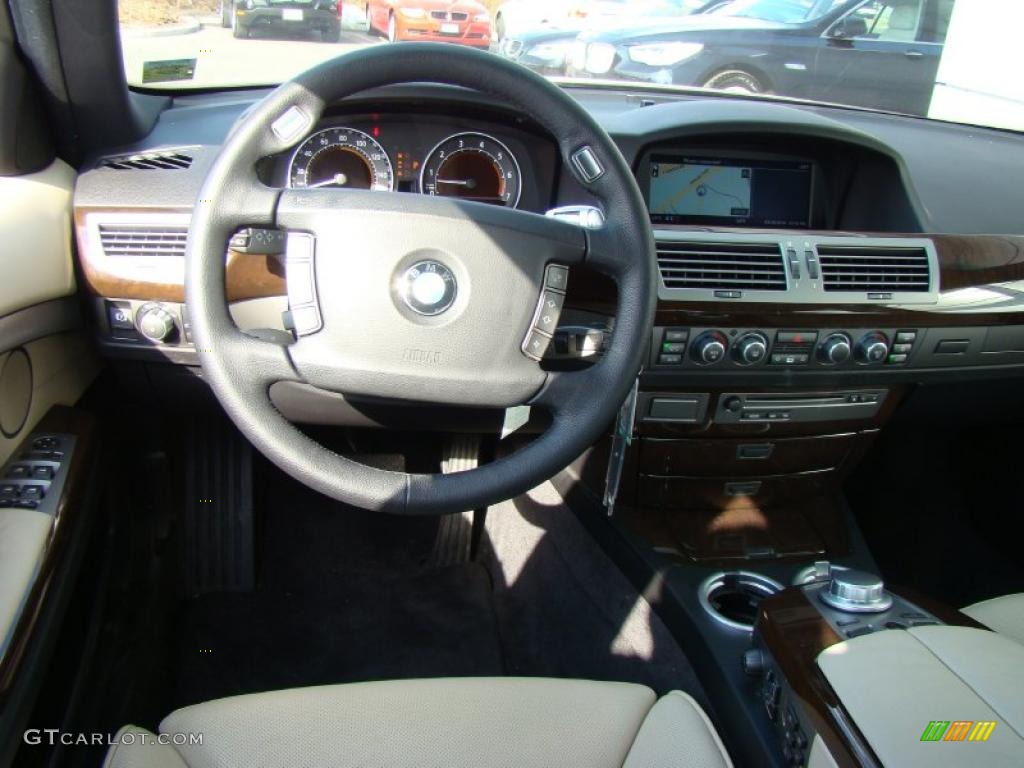 2008 7 Series 750Li Sedan - Sterling Grey Metallic / Cream Beige photo #11