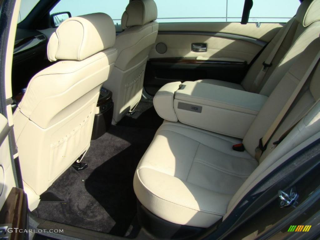2008 7 Series 750Li Sedan - Sterling Grey Metallic / Cream Beige photo #12