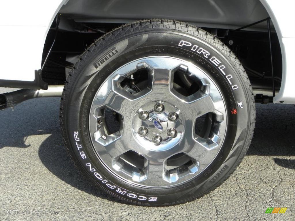 2010 F150 XLT SuperCab - Oxford White / Tan photo #15