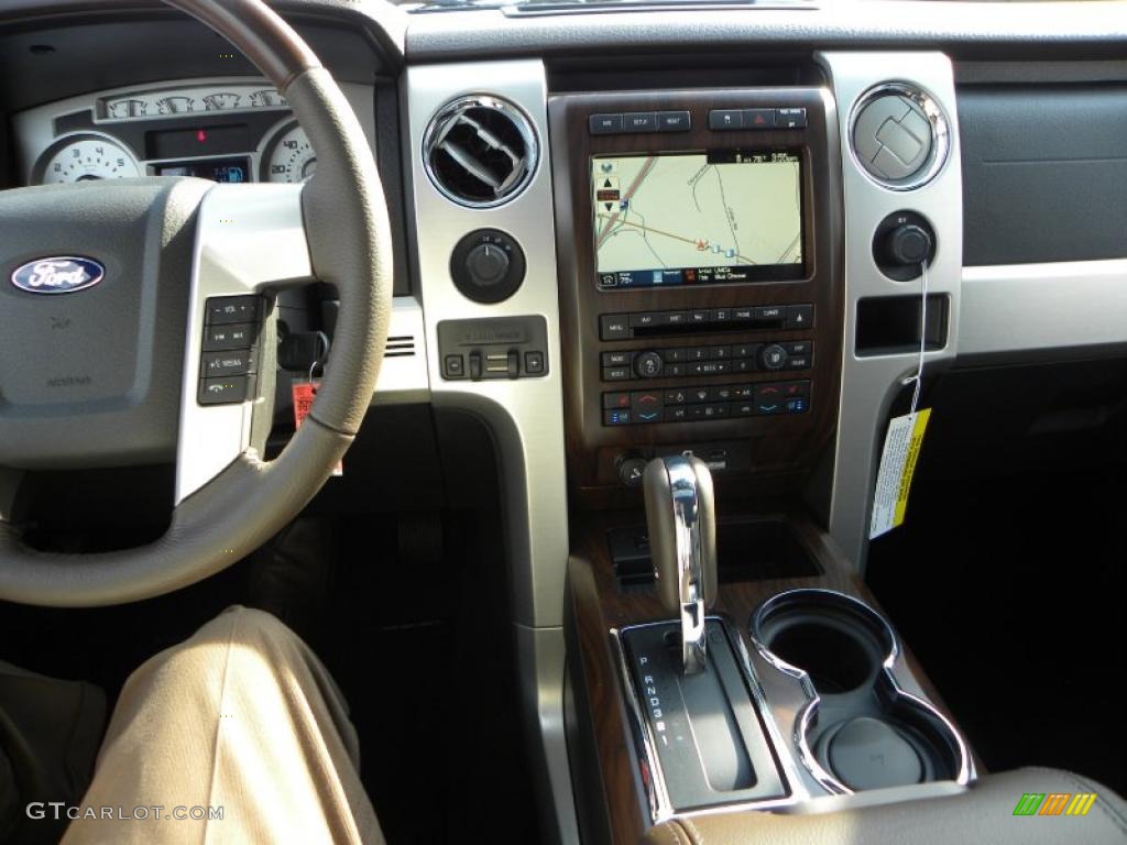 2010 F150 Platinum SuperCrew 4x4 - Tuxedo Black / Sienna Brown Leather/Black photo #30