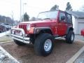 Flame Red 2003 Jeep Wrangler X 4x4