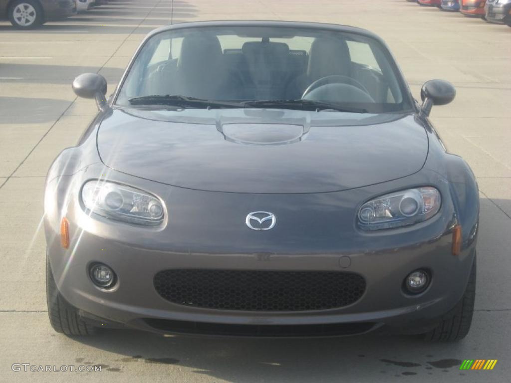 2006 MX-5 Miata Roadster - Galaxy Gray Metallic / Black photo #3