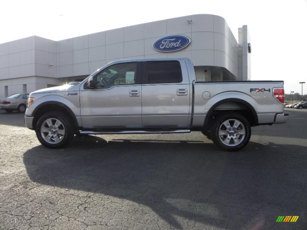 2010 F150 FX4 SuperCrew 4x4 - Ingot Silver Metallic / Black photo #5