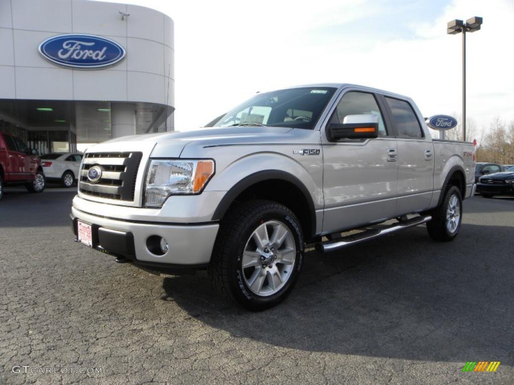 2010 F150 FX4 SuperCrew 4x4 - Ingot Silver Metallic / Black photo #6