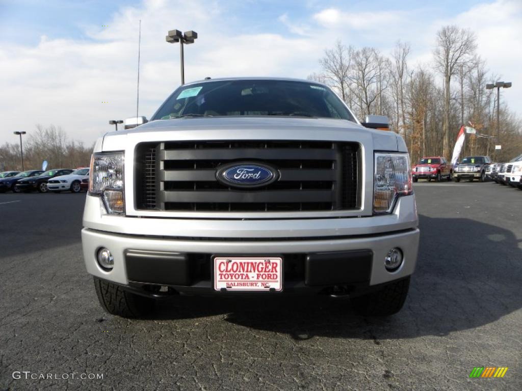 2010 F150 FX4 SuperCrew 4x4 - Ingot Silver Metallic / Black photo #7