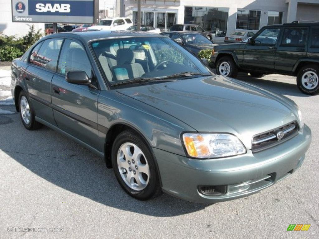 2001 Legacy L Sedan - Wintergreen Metallic / Gray photo #4