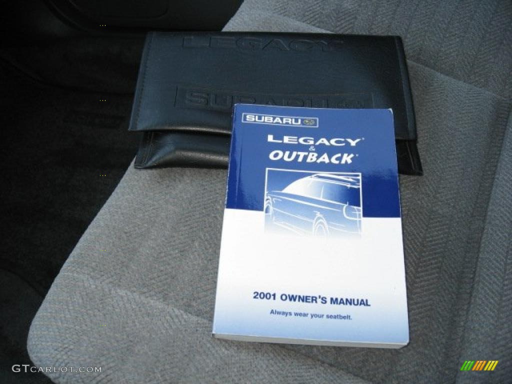 2001 Legacy L Sedan - Wintergreen Metallic / Gray photo #43