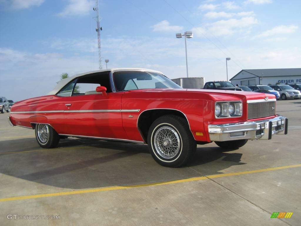 Red 1975 Chevrolet Caprice Classic Convertible Exterior Photo #26904252