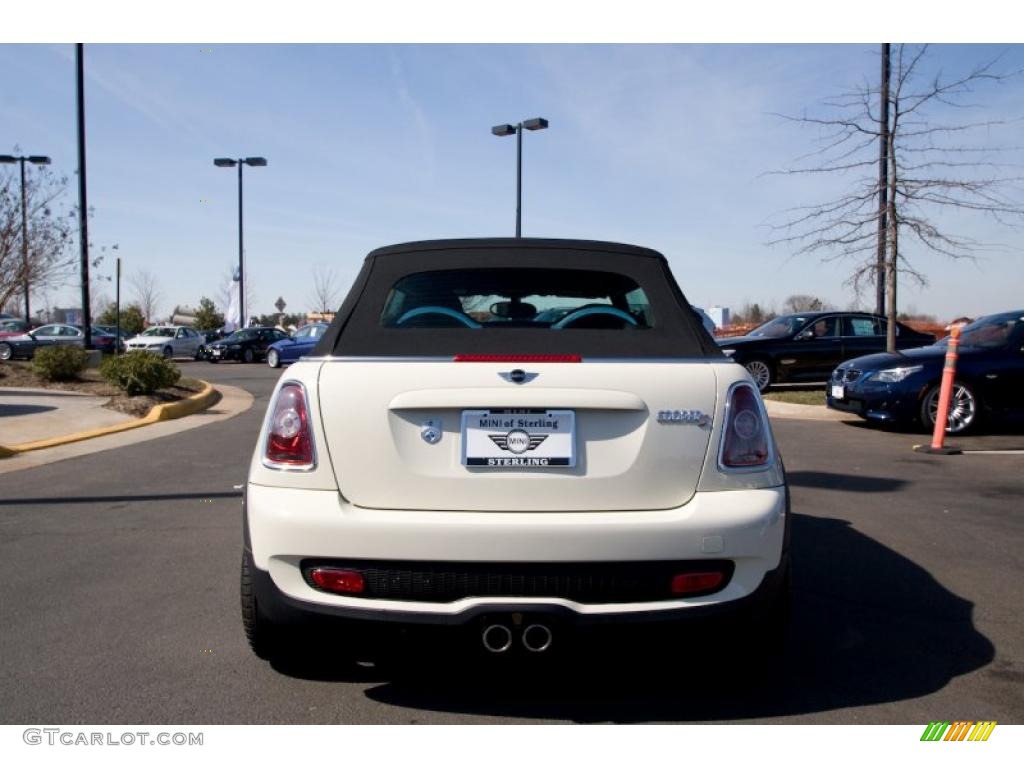 2009 Cooper S Convertible - Pepper White / Black/Rooster Red photo #5