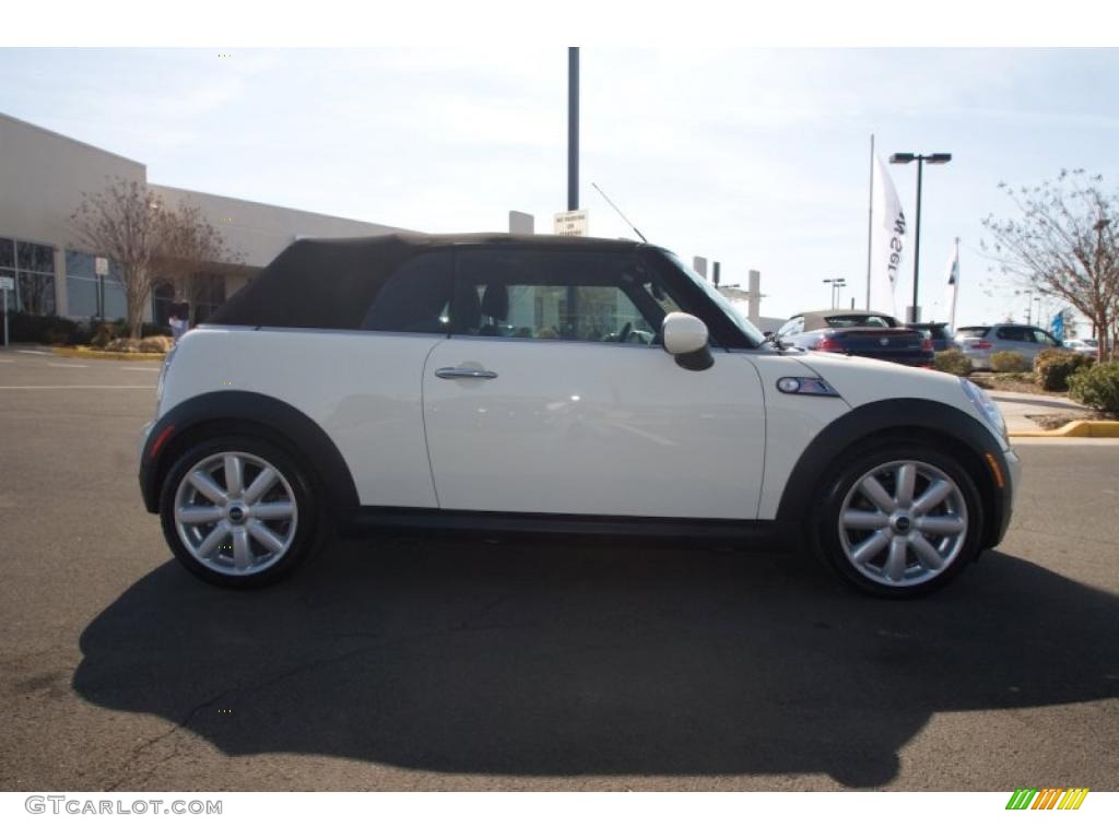 2009 Cooper S Convertible - Pepper White / Black/Rooster Red photo #7