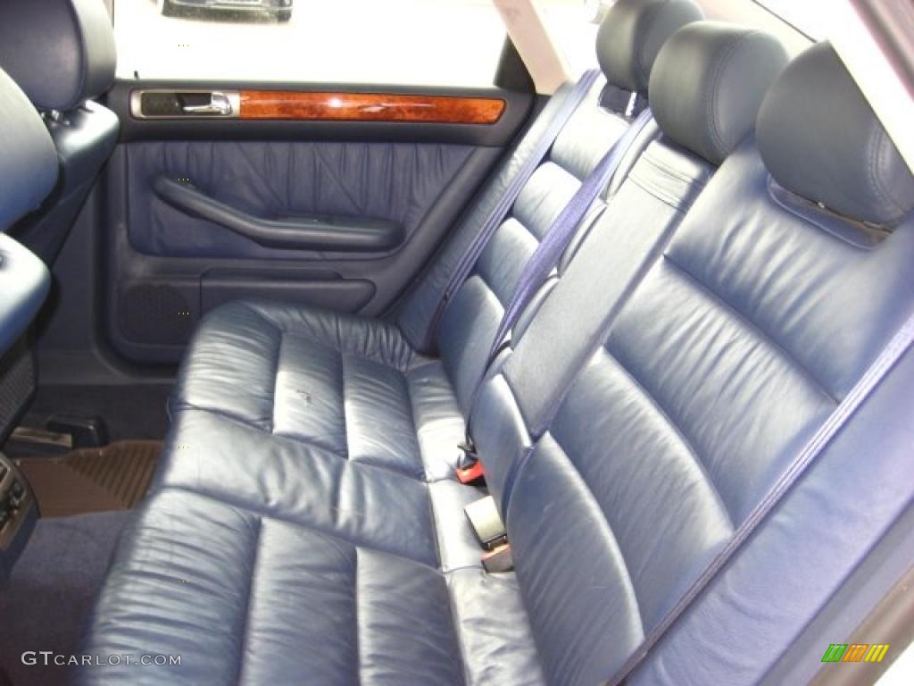 1999 A6 2.8 quattro Sedan - Casablanca White / Royal Blue photo #14