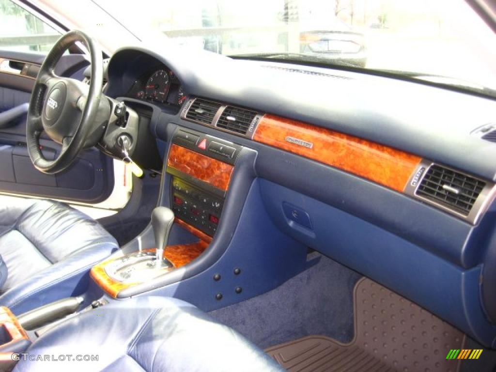 1999 A6 2.8 quattro Sedan - Casablanca White / Royal Blue photo #16
