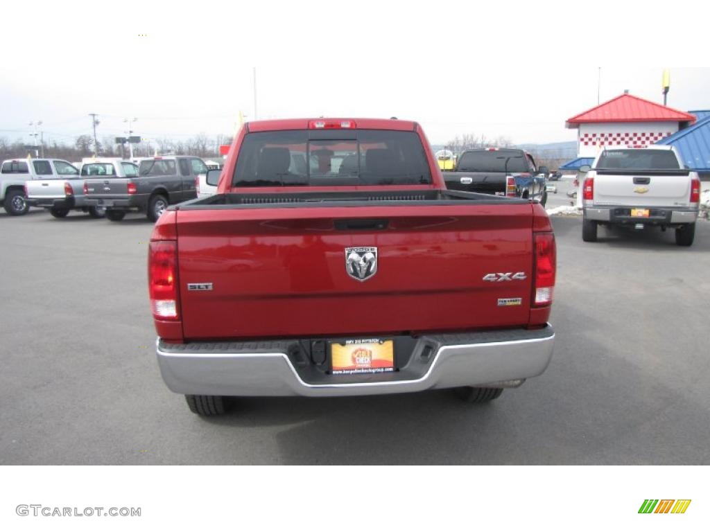 2009 Ram 1500 SLT Quad Cab 4x4 - Inferno Red Crystal Pearl / Dark Slate/Medium Graystone photo #7