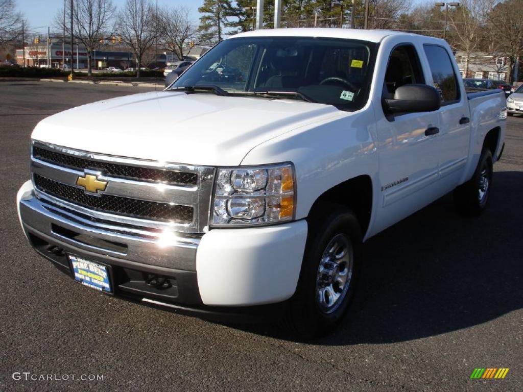 2009 Silverado 1500 LT Crew Cab 4x4 - Summit White / Ebony photo #1