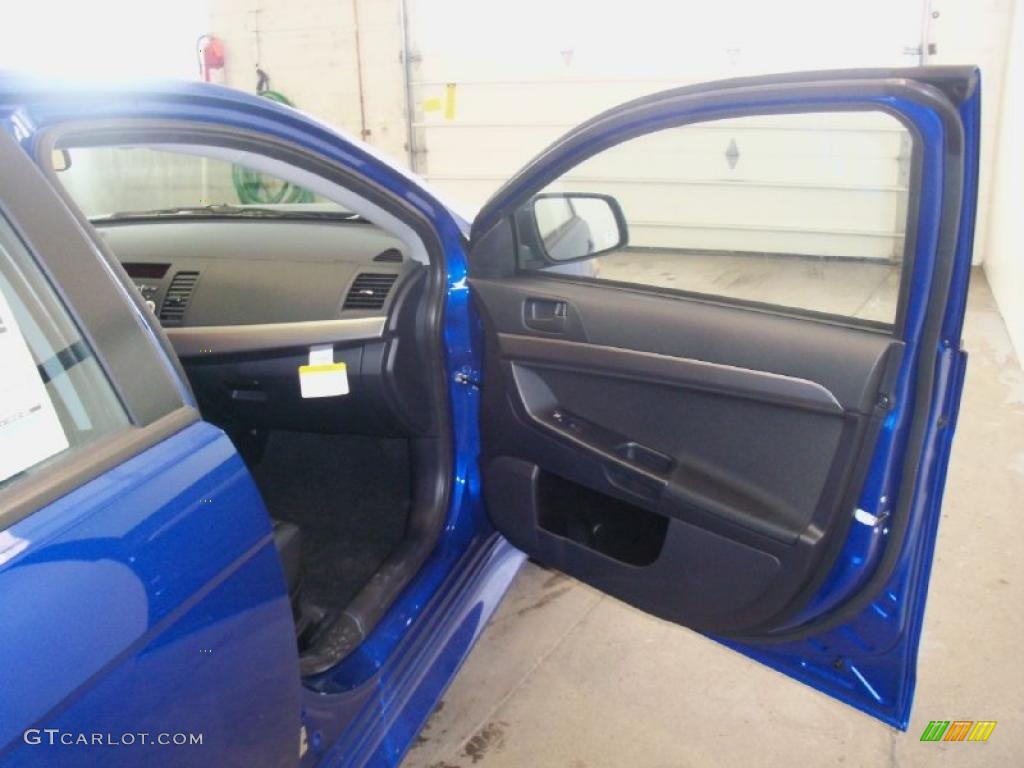 2010 Lancer ES - Octane Blue Metallic / Black photo #20