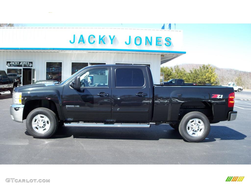 2010 Silverado 2500HD LTZ Crew Cab 4x4 - Black Granite Metallic / Ebony photo #1