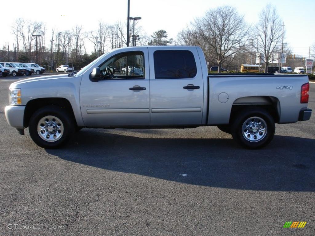 2009 Silverado 1500 LT Crew Cab 4x4 - Silver Birch Metallic / Ebony photo #9