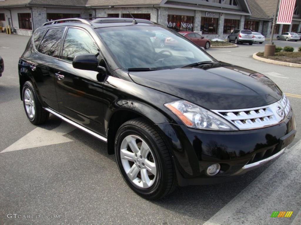 2007 Murano SL AWD - Super Black / Charcoal photo #4