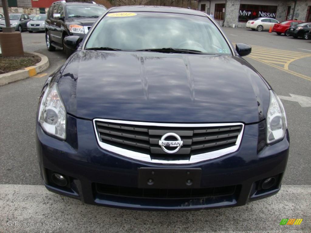 2007 Maxima 3.5 SL - Majestic Blue Metallic / Frost photo #3