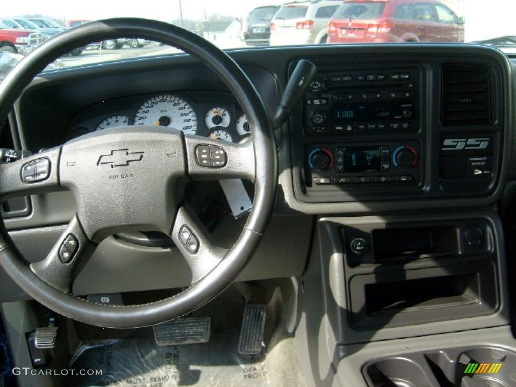 2003 Silverado 1500 SS Extended Cab AWD - Arrival Blue Metallic / Dark Charcoal photo #13