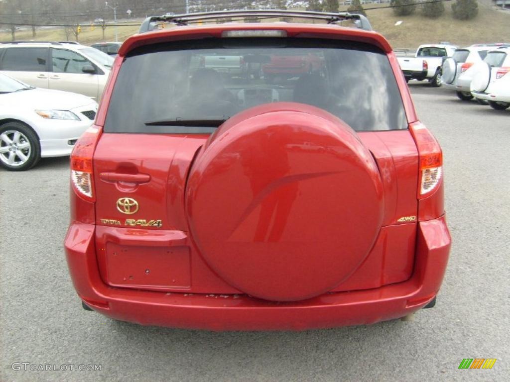 2008 RAV4 Limited 4WD - Barcelona Red Pearl / Taupe photo #6