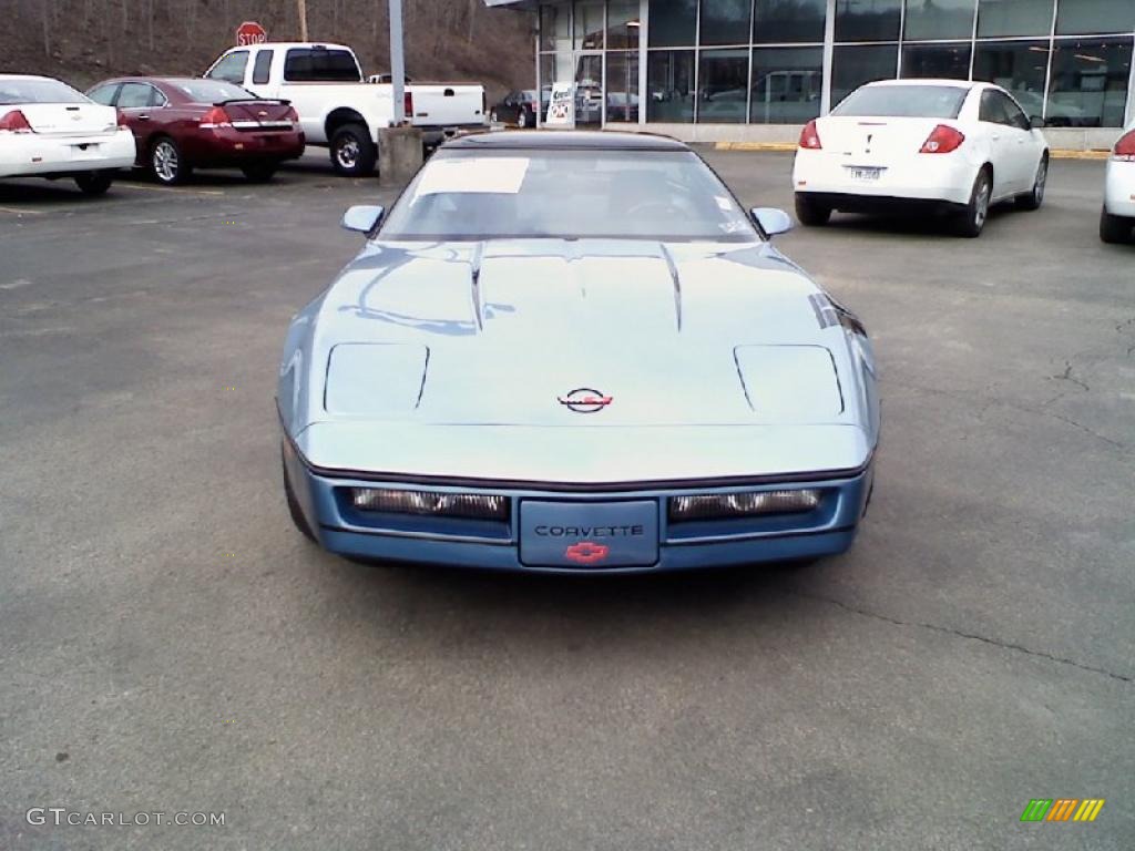 1985 Corvette Coupe - Light Blue Metallic / Medium Blue photo #2