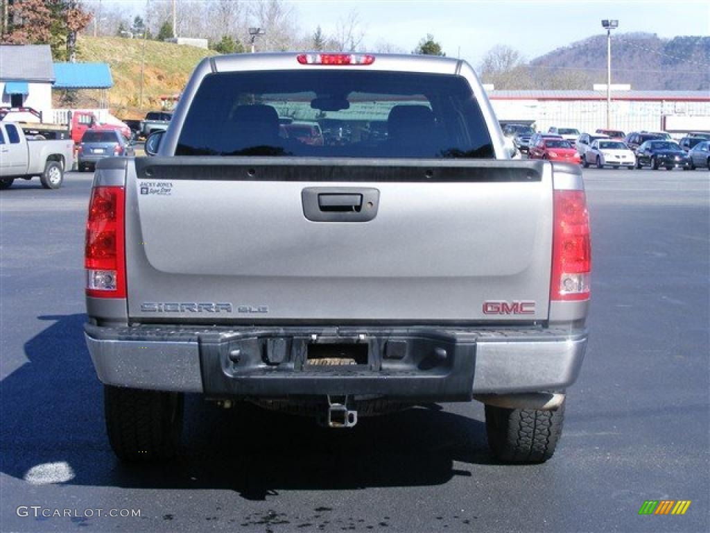 2008 Sierra 1500 SLE Crew Cab 4x4 - Steel Gray Metallic / Ebony photo #7