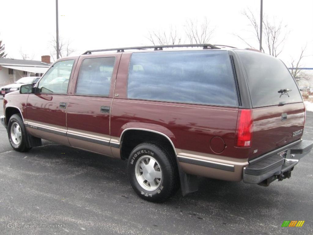 1998 Suburban C1500 LT - Dark Carmine Red Metallic / Neutral photo #4