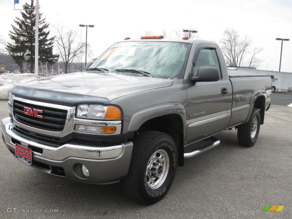 2006 Sierra 2500HD SL Regular Cab - Stealth Gray Metallic / Dark Pewter photo #6