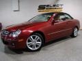 2008 Storm Red Metallic Mercedes-Benz CLK 350 Cabriolet  photo #1