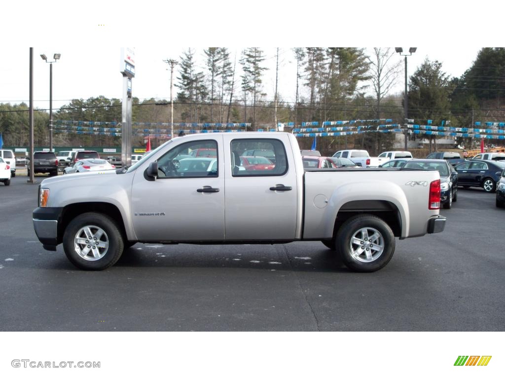 2008 Sierra 1500 Crew Cab 4x4 - Silver Birch Metallic / Dark Titanium photo #15