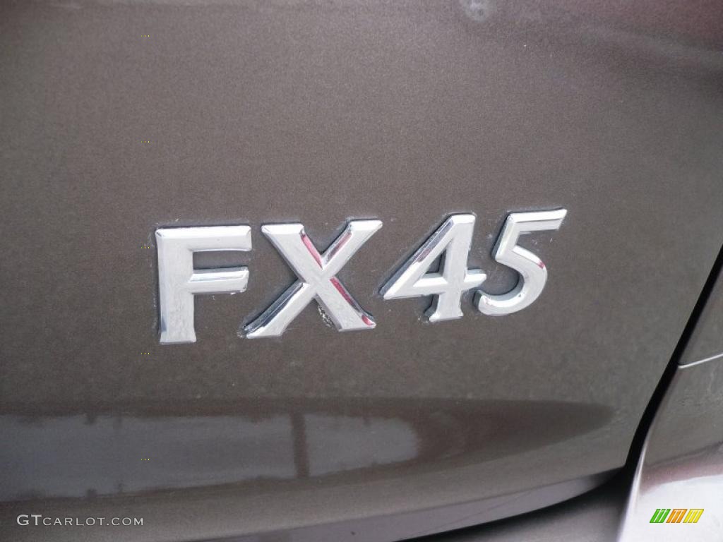 2003 FX 45 AWD - Beryllium 16 / Brick/Black photo #12