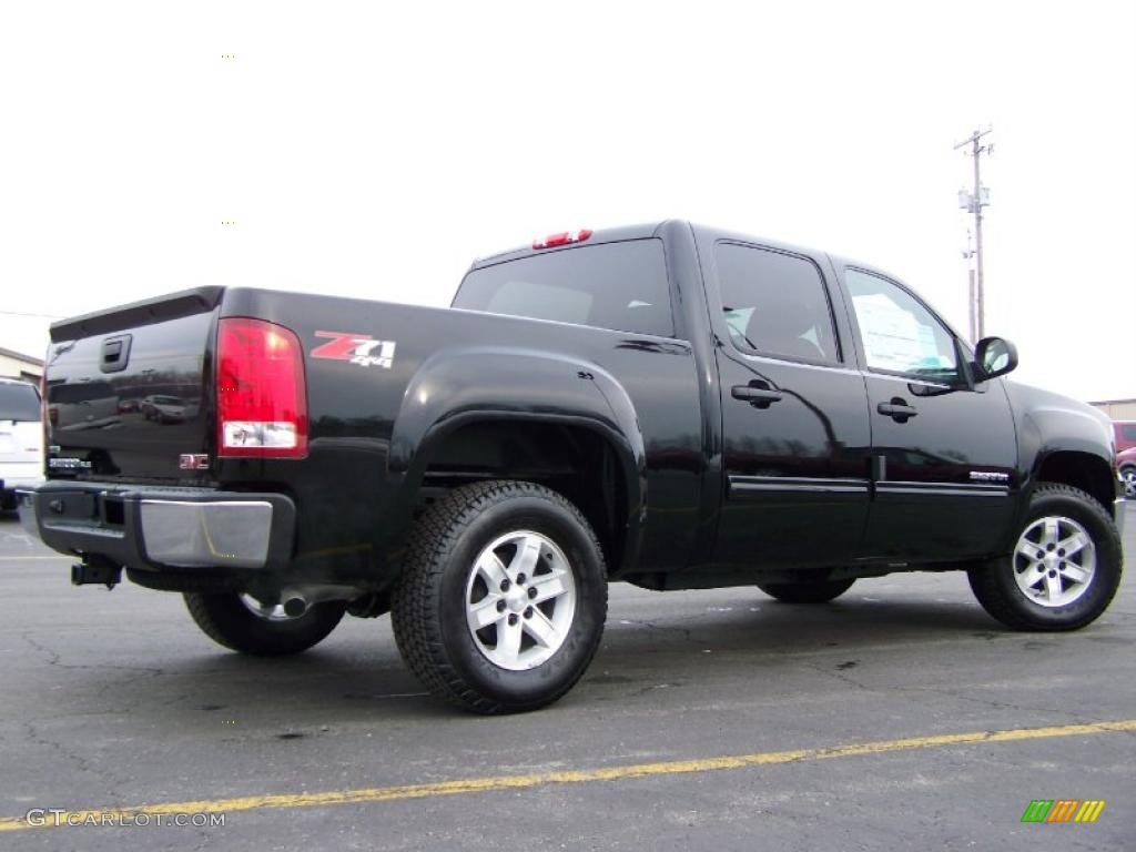 2010 Sierra 1500 SLE Crew Cab 4x4 - Onyx Black / Ebony photo #7