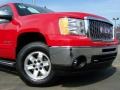 2010 Fire Red GMC Sierra 1500 SLE Extended Cab 4x4  photo #2