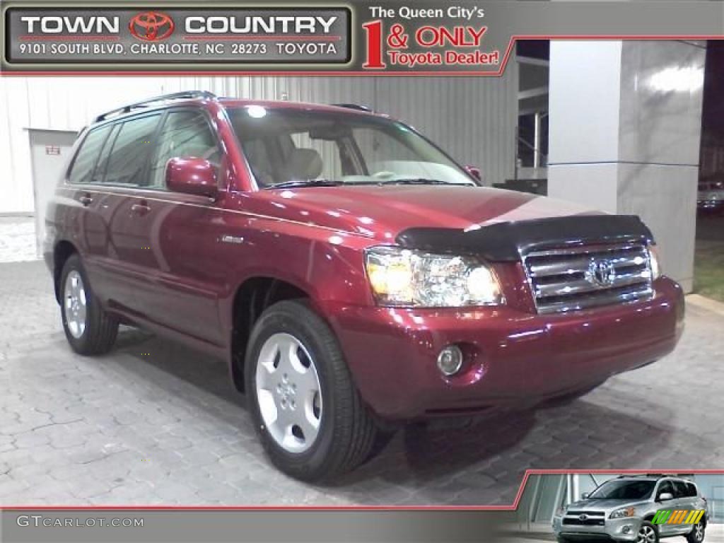 Salsa Red Pearl Toyota Highlander