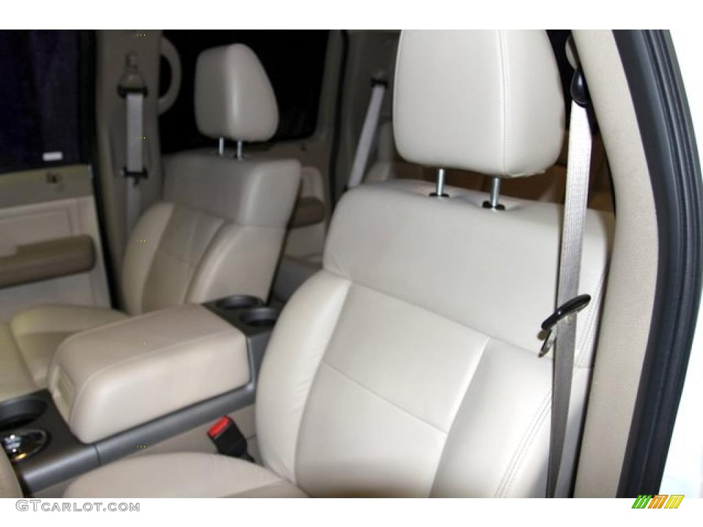 2004 F150 Lariat SuperCrew 4x4 - Oxford White / Tan photo #22