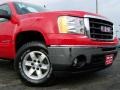 2010 Fire Red GMC Sierra 1500 SLE Extended Cab 4x4  photo #2
