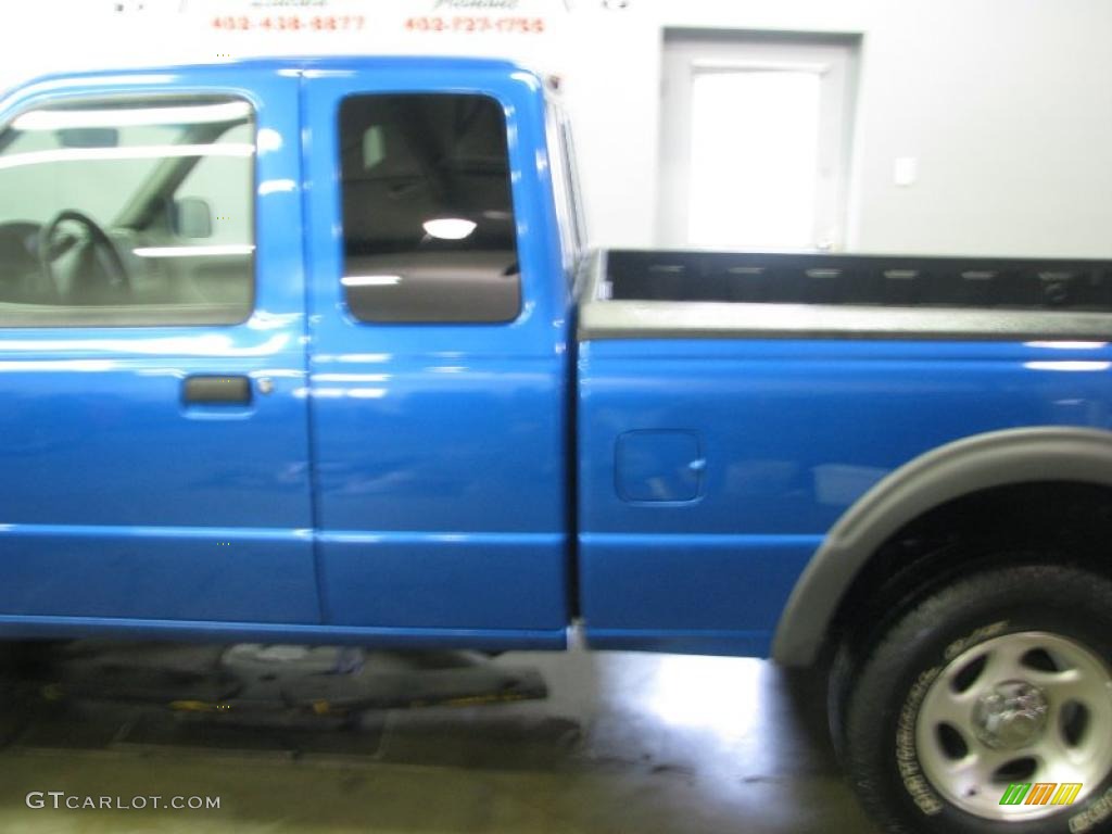 2000 Ranger XLT SuperCab 4x4 - Bright Atlantic Blue Metallic / Medium Graphite photo #3