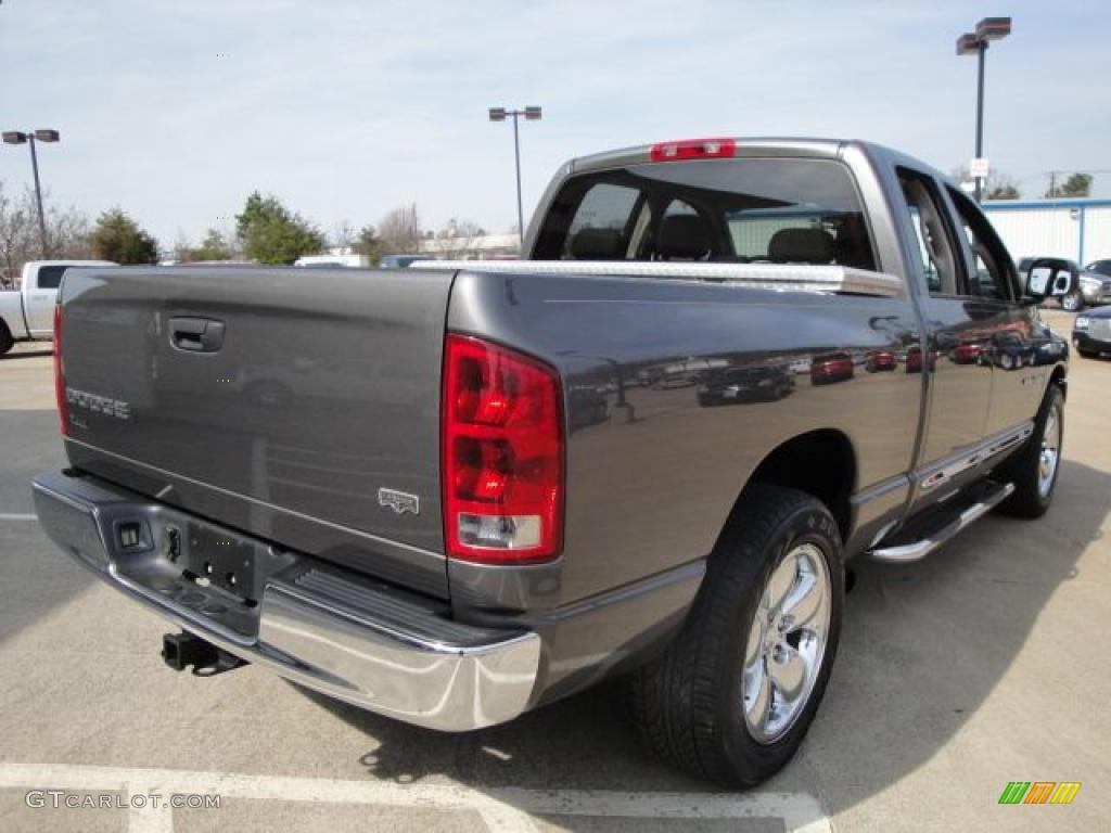 2004 Ram 1500 Laramie Quad Cab - Graphite Metallic / Dark Slate Gray photo #3