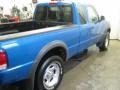 2000 Bright Atlantic Blue Metallic Ford Ranger XLT SuperCab 4x4  photo #9